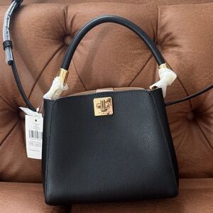 Kate Spade NWT small top handle satchel crossbody bag black